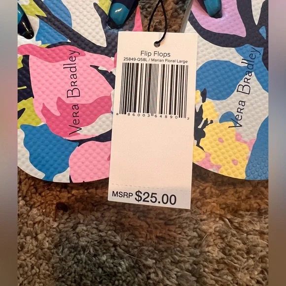 Vera Bradley Flip Flops - Picture 3 of 4